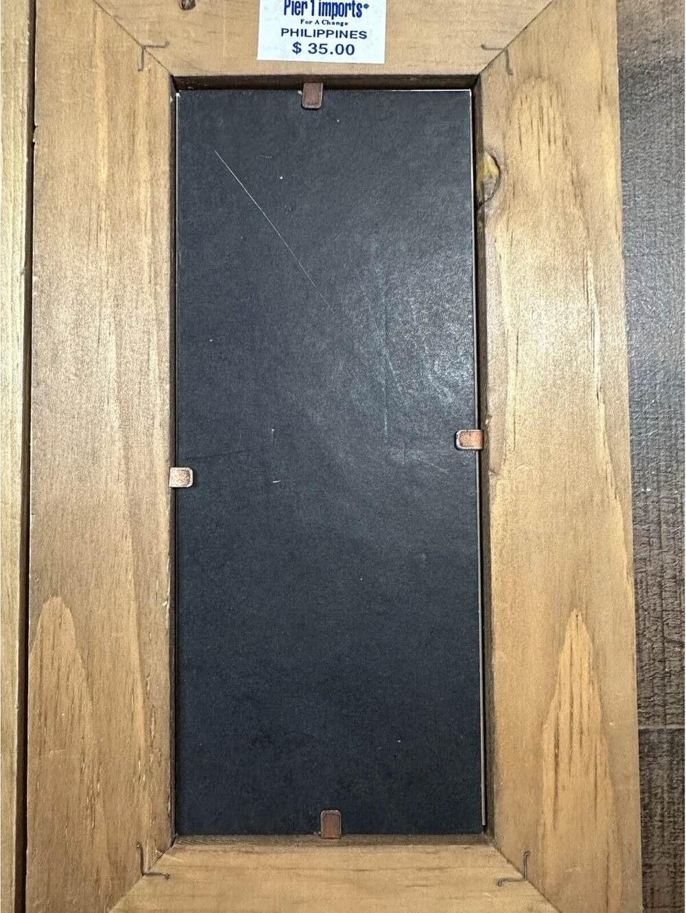 Pier 1 Imports Wooden Hinged Double Picture Frame